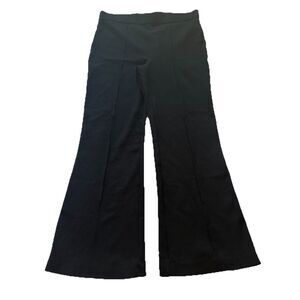 NYDJ Sculpt-Her Lift Tuck Flare Ponte Pants Black Size Large Pull On Stretch
